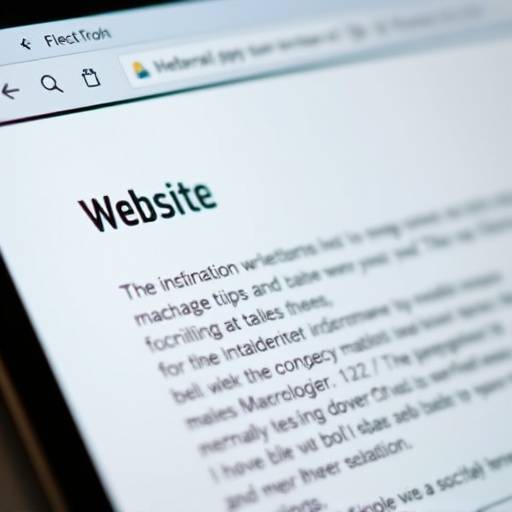 Imagen de un lector de pantalla mostrando el texto de una página web.